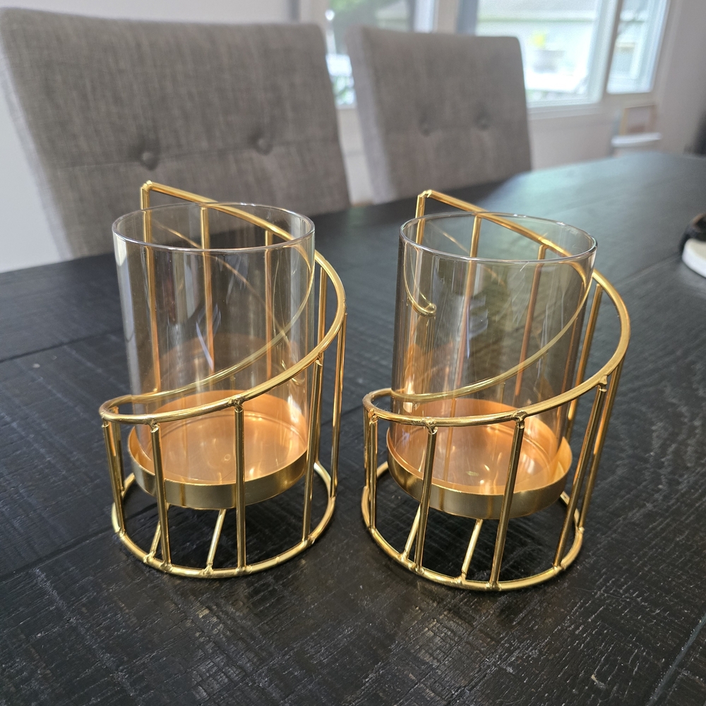 Gold Candle Holders